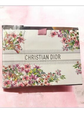 Dior Floral Gift bag with ribbon top